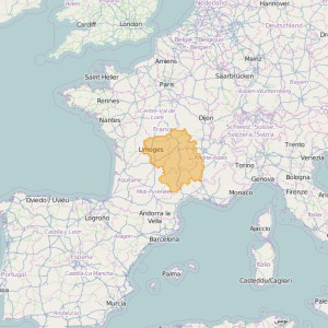 Francia IGN Top25 Zonas Massif Central