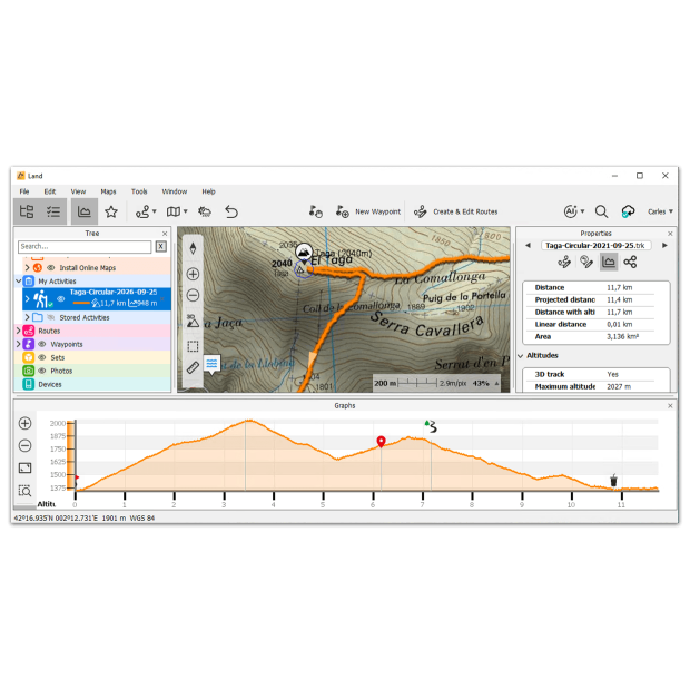 CompeGPS Land de TwoNav, el software para preparar y analizar rutas