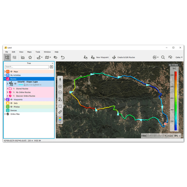 CompeGPS Land de TwoNav, el software para preparar y analizar rutas