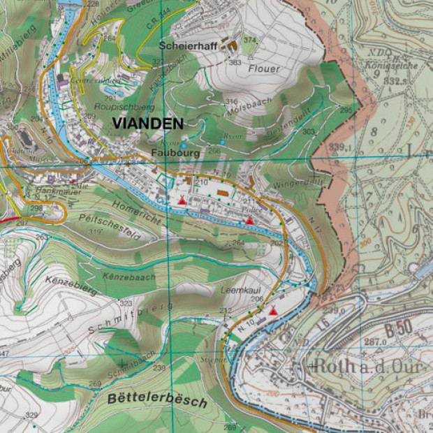 Luxemburg Topo 25k Land 1