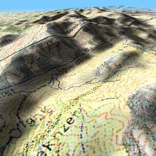 Morocco Topo 100k 3d