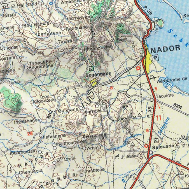 Morocco Topo 100k Land