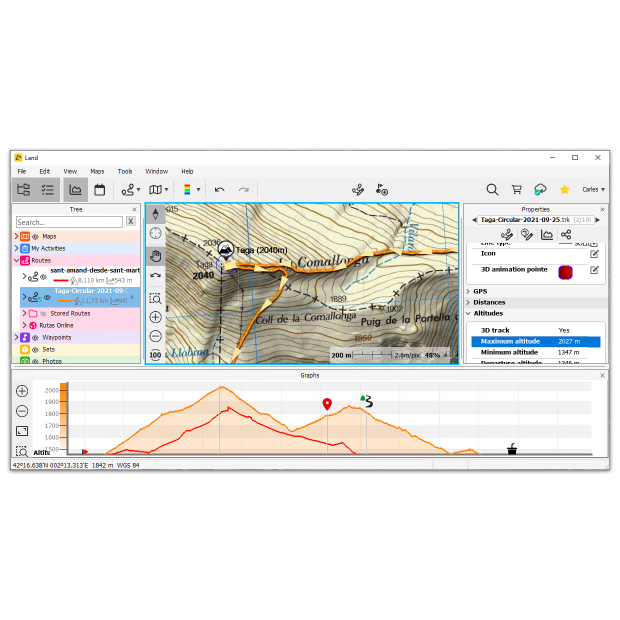 CompeGPS Land de TwoNav, le logiciel de préparation et d'analyse d'itinéraires