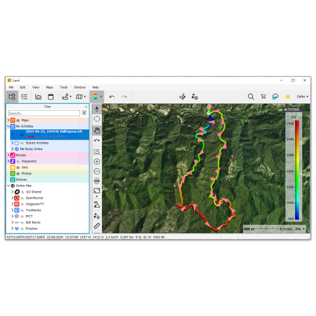 CompeGPS Land de TwoNav, le logiciel de préparation et d'analyse d'itinéraires