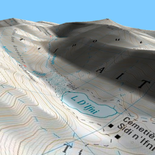 Morocco Toubkal Topo 3d