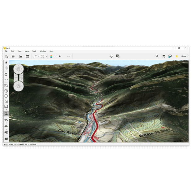 CompeGPS Land von TwoNav, die Software zur Vorbereitung und Analyse von Routen