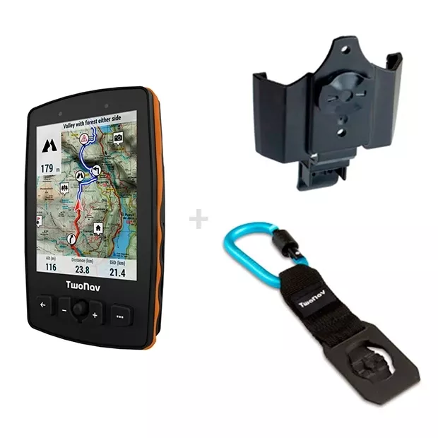 Aventura 2 Plus + Aventura GPS-Ersatzhalterung (mit QuickLock) + QuickLock-Karabinerhalterung