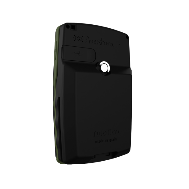 GPS Aventura 2 Plus. Il GPS per gli sport più estremi come l'escursionismo e l'alpinismo. GPS con schermo molto ampio. Pulsanti fisici e tattili.