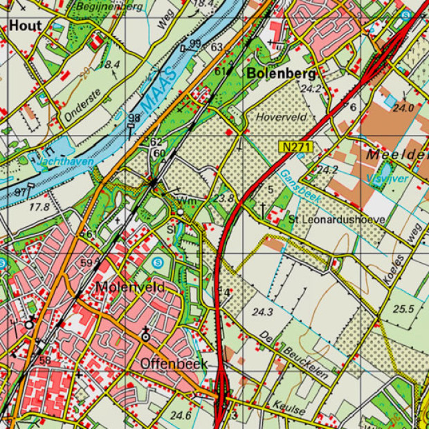 Netherland Topo Reuver