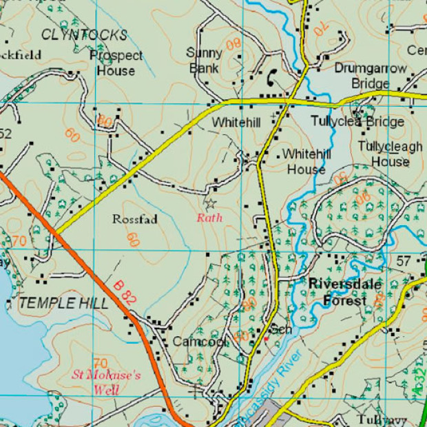 Northern Ireland Topo 50k