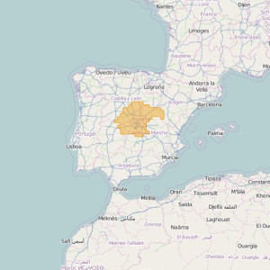Spain Topo Zones Central