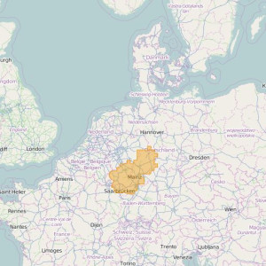 Germany Topo Zones Rhineland-Palatinate + Saarland + Hesse