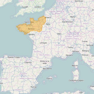 France IGN Top25 Zones Normandie-Bretagne