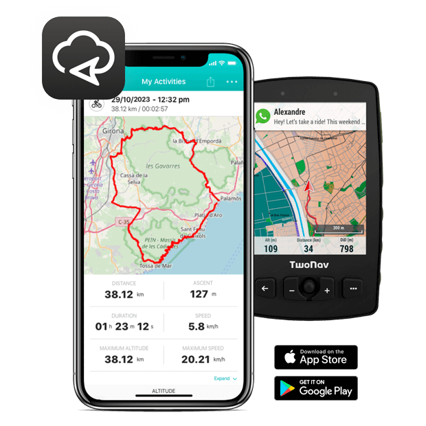 GPS Aventura 2 Plus. The GPS for the most extreme sports such as hiking and mountaineering. GPS with very wide screen. Physical and tactile buttons. 