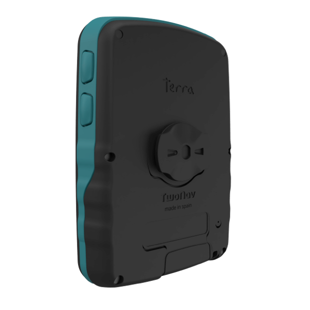 GPS Terra. Short-term outings. GPS with very wide screen. Physical and tactile buttons. Its fixing also allows it to be used on bicycles