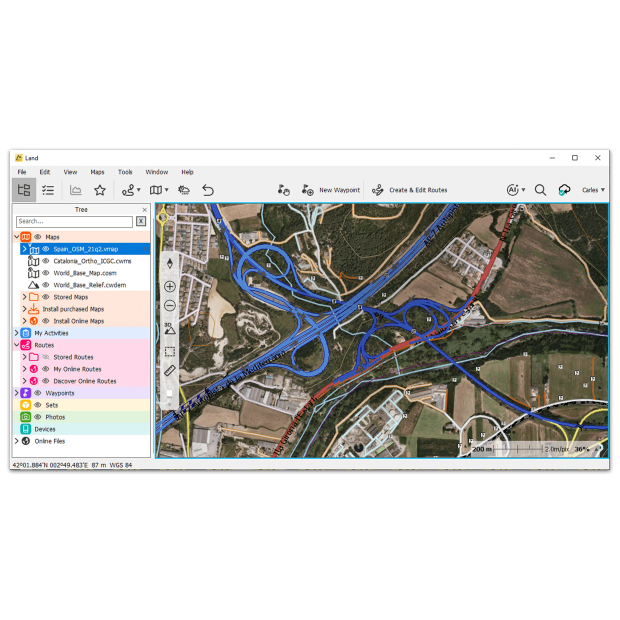 CompeGPS Land from TwoNav, the best software to prepare and analyze routes
