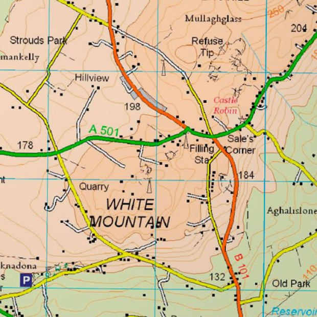 Northern Ireland Topo Land