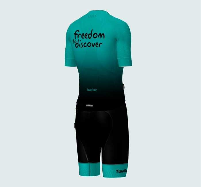 Cycling Matching Women's Short-Sleeve Shirt and Bib Shorts