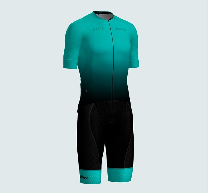 Cycling Matching Women's Short-Sleeve Shirt and Bib Shorts