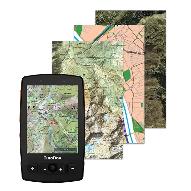 GPS Aventura 2 Plus. GPS для самых экстремальных видов спорта, таких как походы и альпинизм. GPS с очень широким экраном. Физические и тактильные кнопки