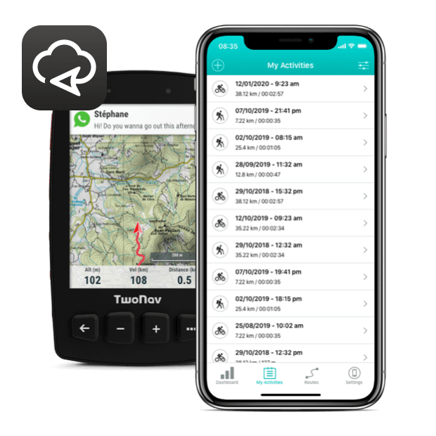 Upload routes activities