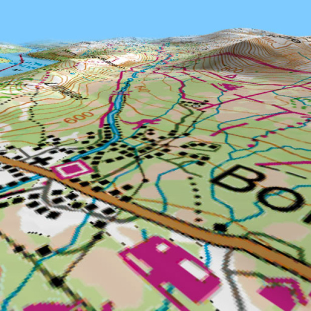 Sweden Topo Mosaic 25k 3d